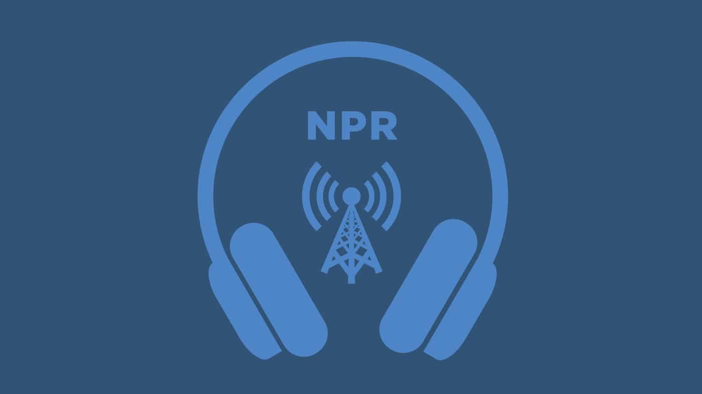 blue NPR podcast logo